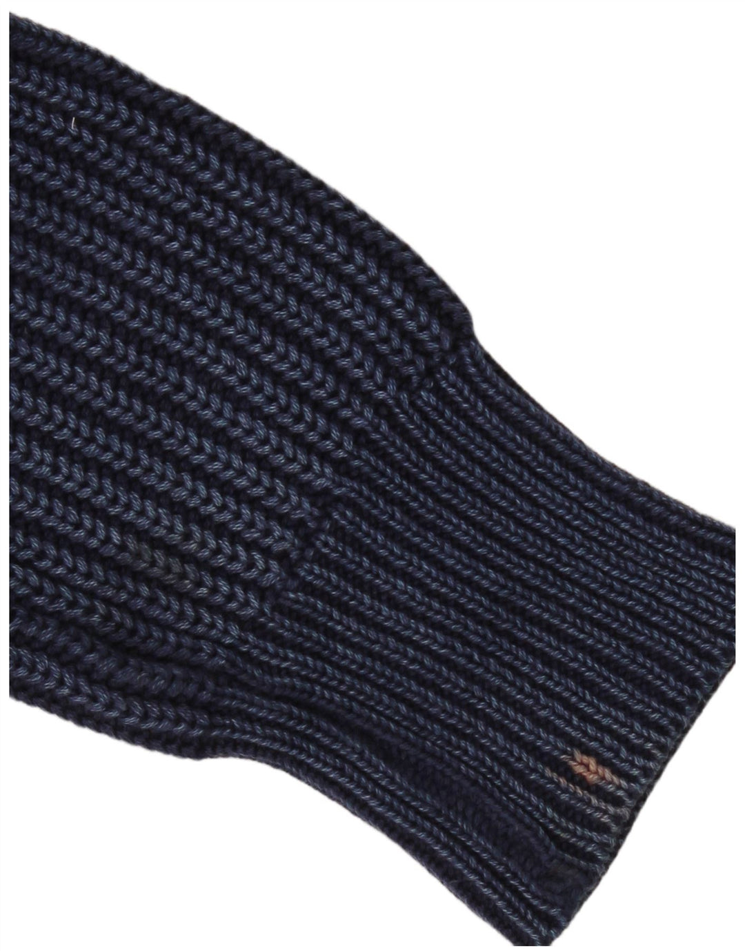 Replay Dame Turtle Neck Jumper Sweater UK 14 Medium Navy Blue Bomuld