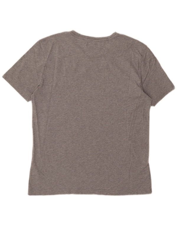 Tommy Hilfiger Mens Graphic T-Shirt Top 2XL Grey Cotton