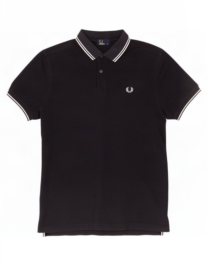 Fred Perry Herre poloshirt Medium Sort bomuld