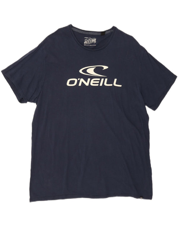 O'Neill Herre Regular Fit grafisk T-shirt top 2XL marineblå bomuld