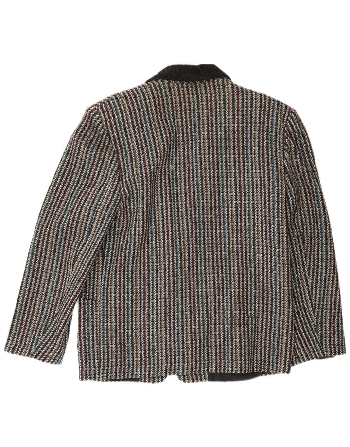 Vintage Dame 1 Knap Blazer Jacket UK 10 Small Multicolored Check