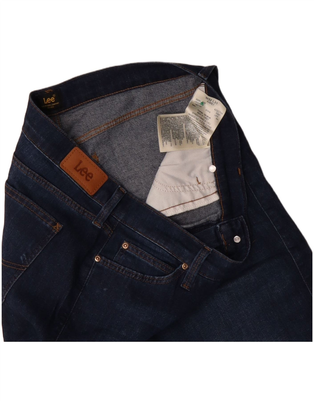 LEE Dame Aubrey Jeans med brede ben W32 L31 Marineblå Bomuld