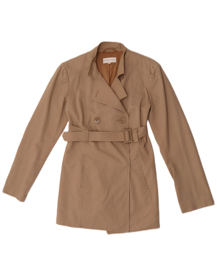 Patrizia Pepe Trench Coat til kvinder IT 42 Medium Beige Bomuld