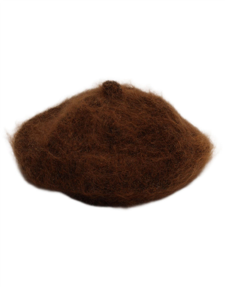Vintage kvindelige baskerhat mellembrun klassisk