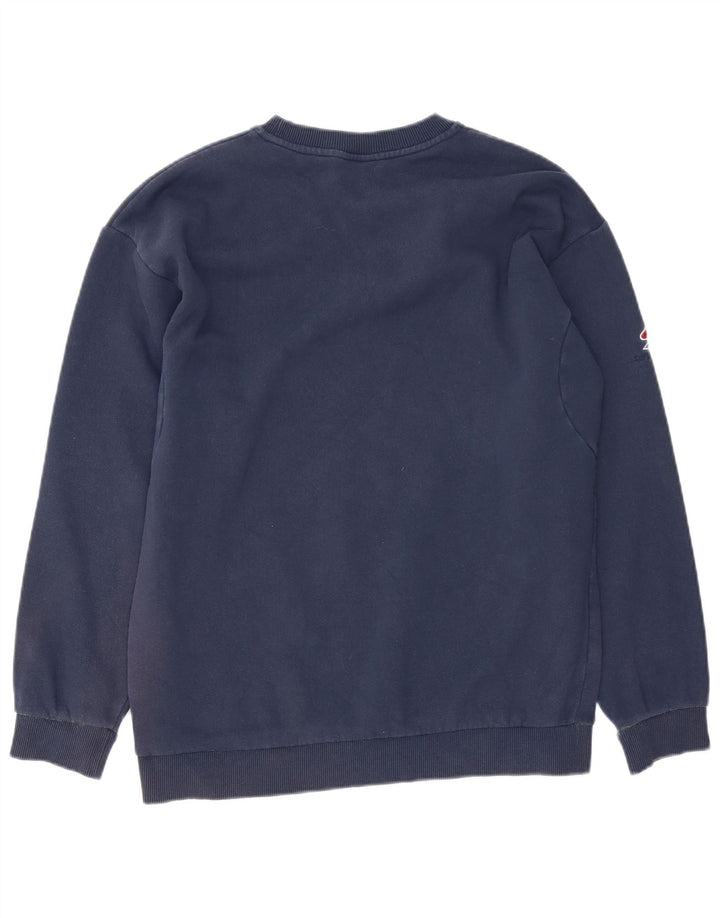 Superdry Herre Denice Graphic Loose Fit Sweatshirt Jumper XS Navy Blue