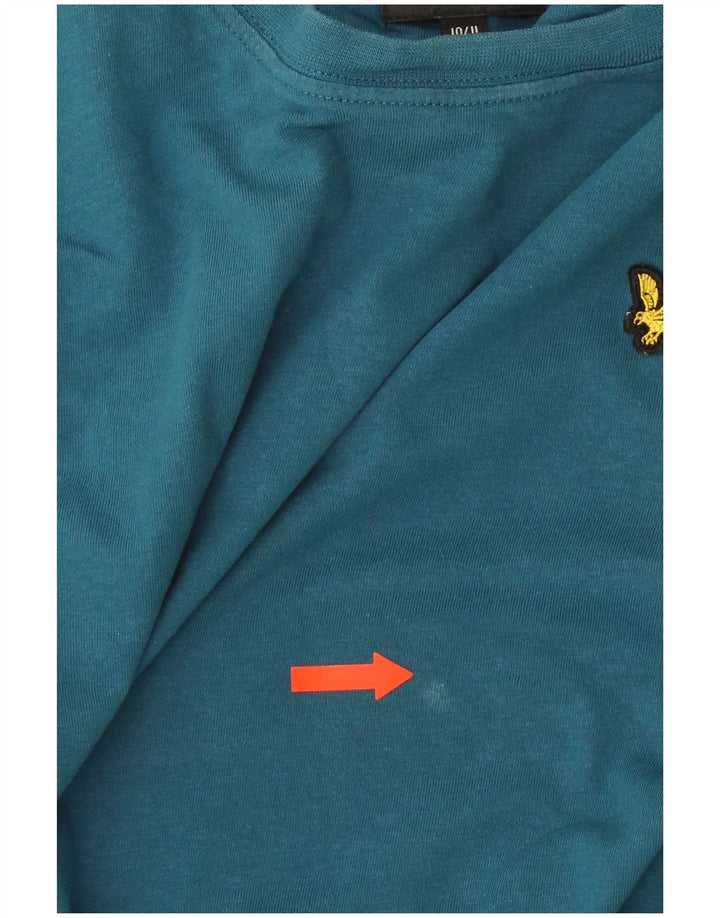 Lyle & Scott Boys T-Shirt Top 10-11 år Blå Bomuld