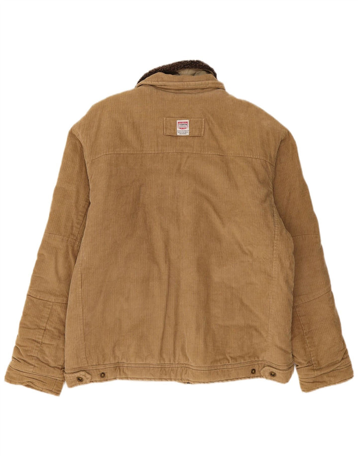 Tom Tompson Herre Corduroy-jakke UK 40 Stor Beige Bomuld