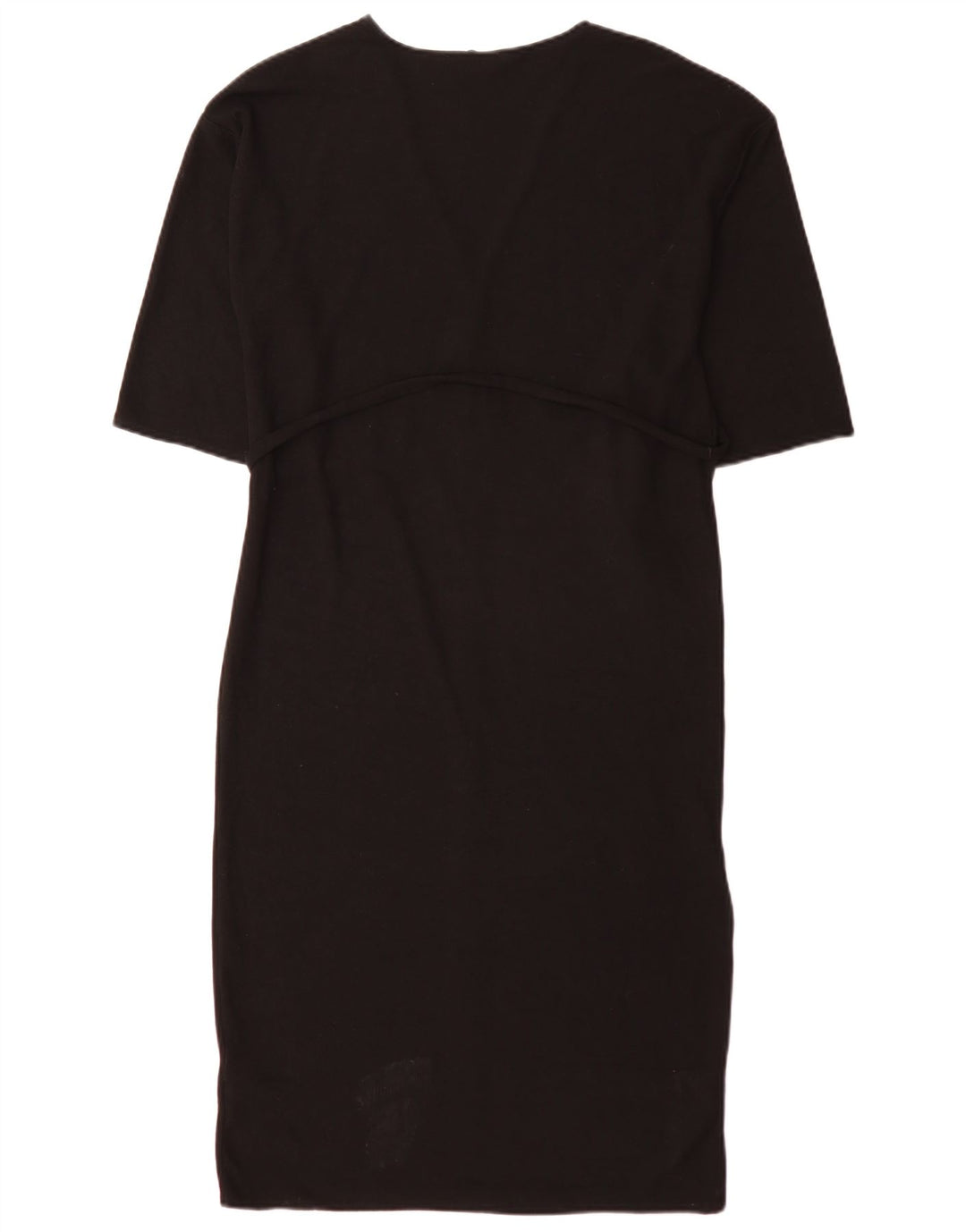 Zara Dame Oversized Maxi Dress UK 10 Small Black Polyester