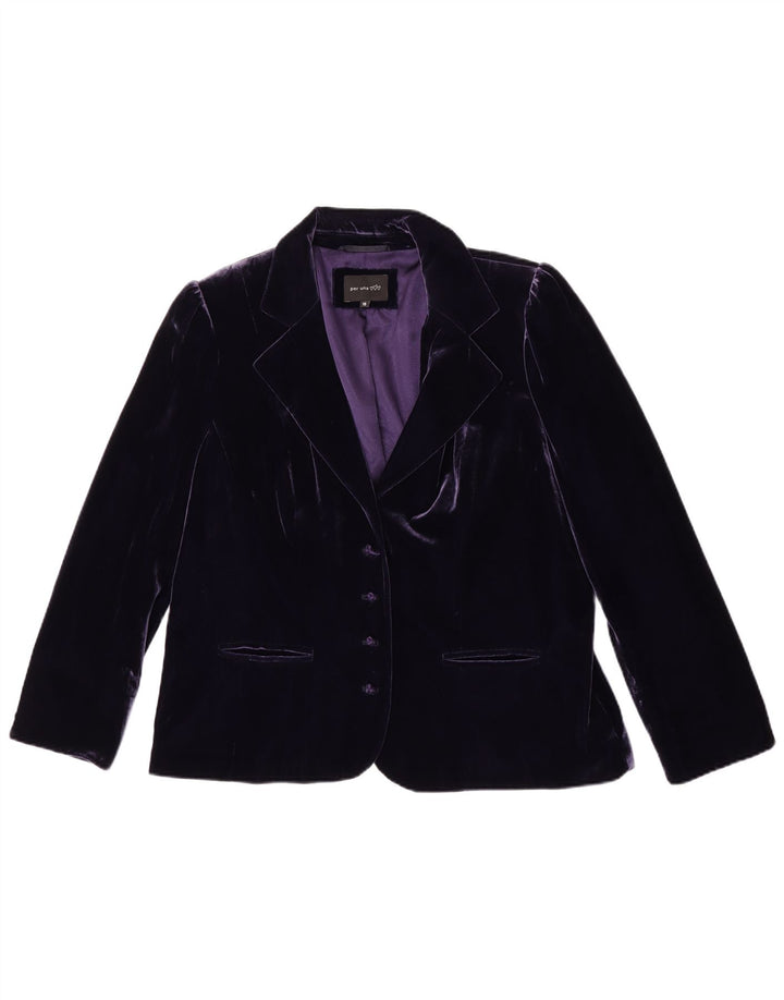 Marks & Spencer Womens Per Una 4-knaps blazerjakke UK 18 XL Lilla