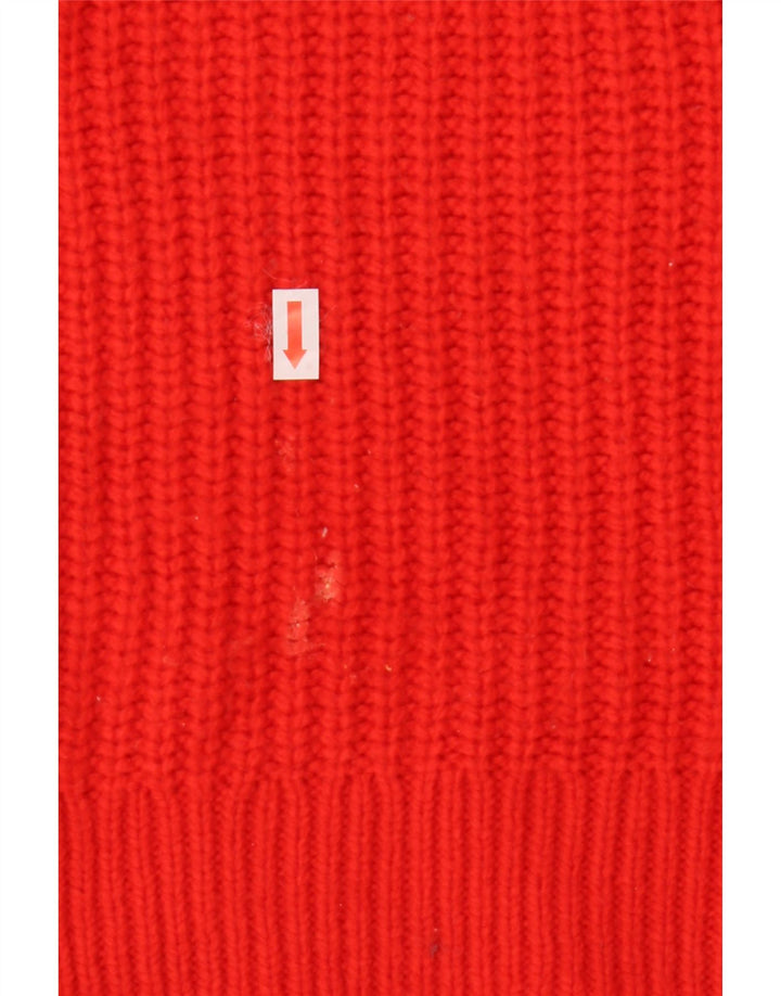 Marks & Spencer Dame sweater med rund hals DK 14 Medium Rød Akryl