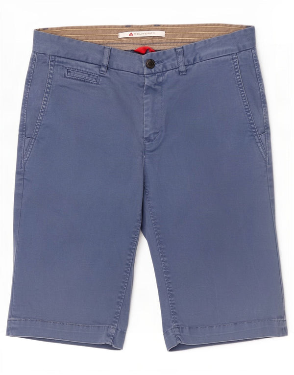 PEUTEREY Chino Shorts til mænd IT 46 Small W31 Blue Cotton