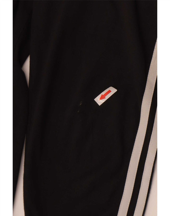 Adidas Dame Slim Fit Leggings UK 12 Medium Sort Bomuld