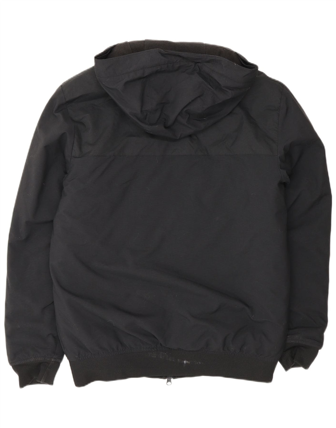 Adidas Herre Hooded Bomber Jacket UK 36 Small Black Polyester