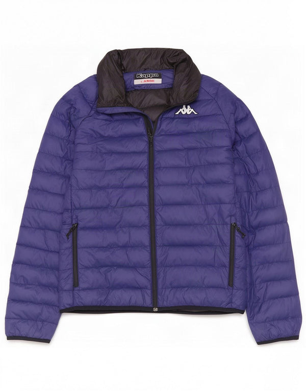 Kappa Herre polstret jakke UK 40 Large Navy Blue Polyamide