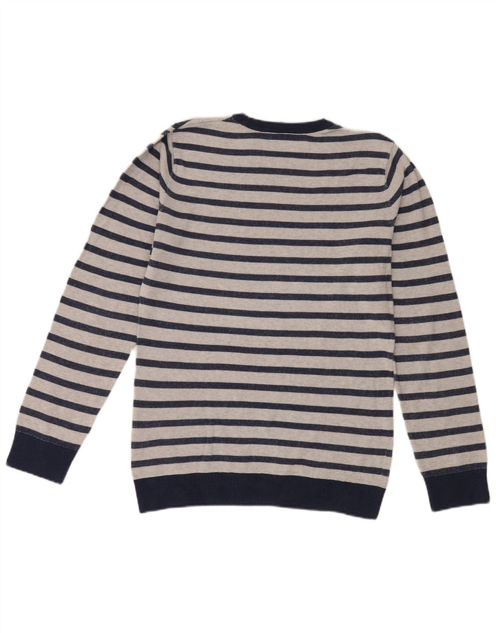 Carhartt Herre trøjetrøje med rund hals mellem marineblå stribet bomuld