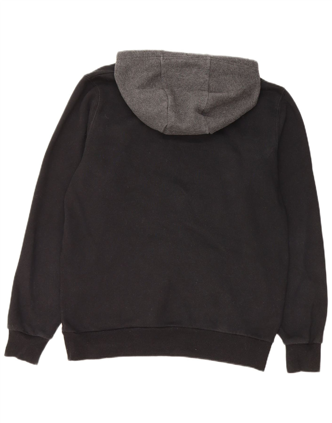 Ellesse Herre Grafisk Hoodie Jumper Medium Sort Colourblock Bomuld