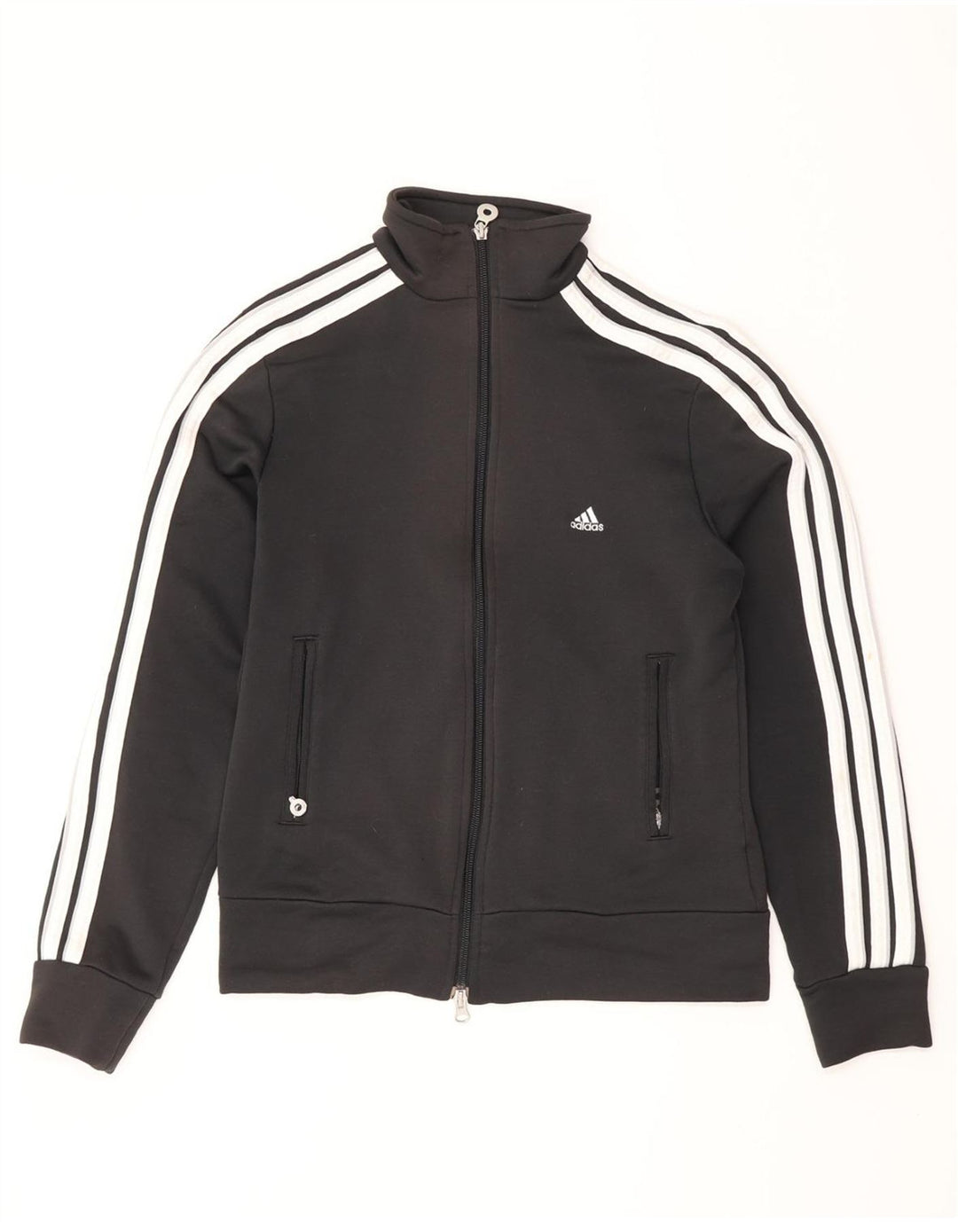 ADIDAS træningsdragt topjakke til kvinder UK 12 Medium Black Colourblock