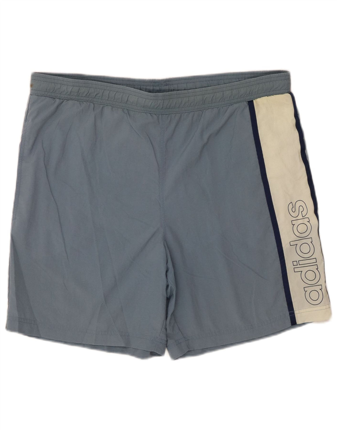 Adidas grafiske badeshorts til mænd Medium Blue Colourblock Polyamid