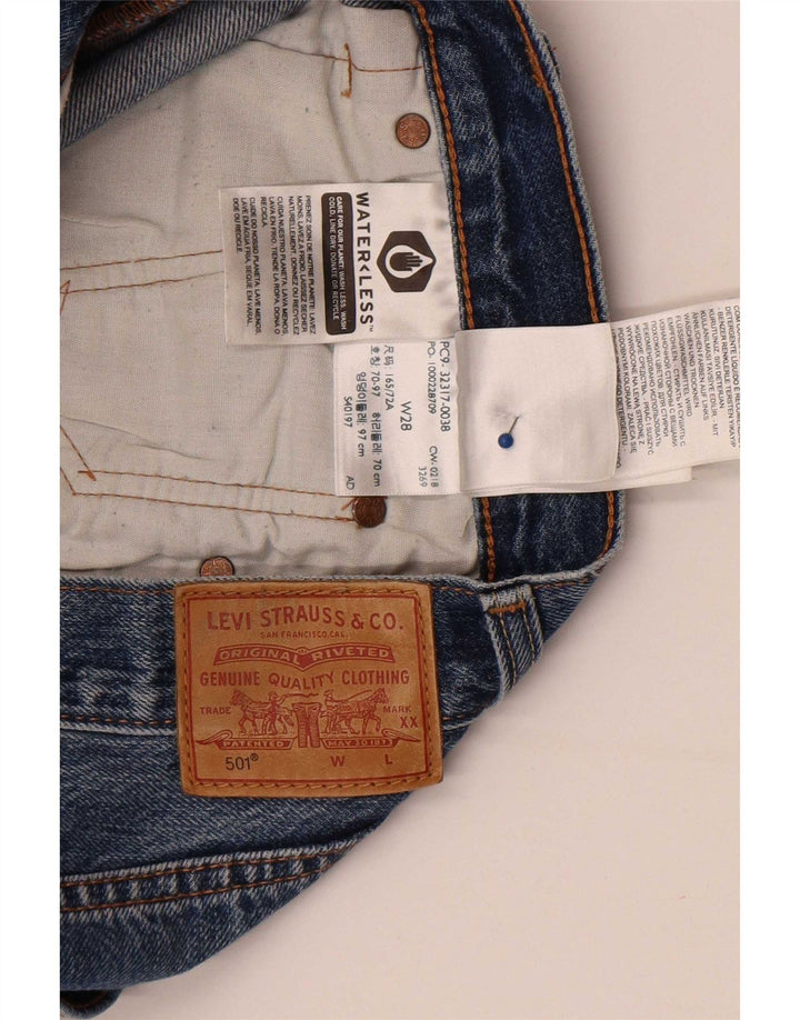 Levi's Womens 501 denimshorts W28 Medium Blue Bomuld