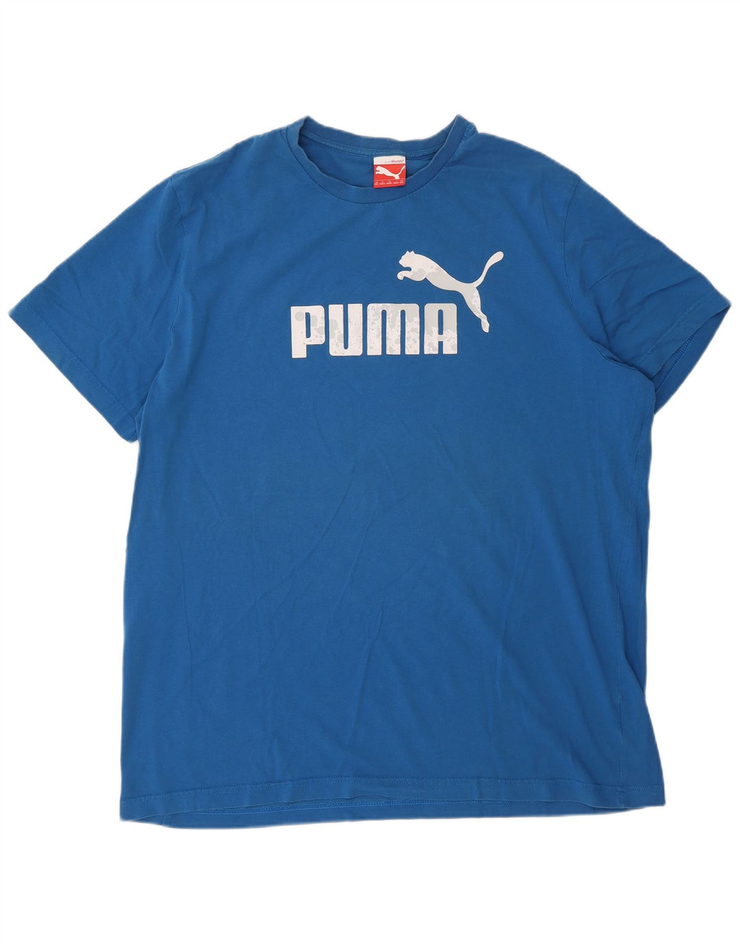 Puma Herre Grafisk T-Shirt Top 2XL Blå