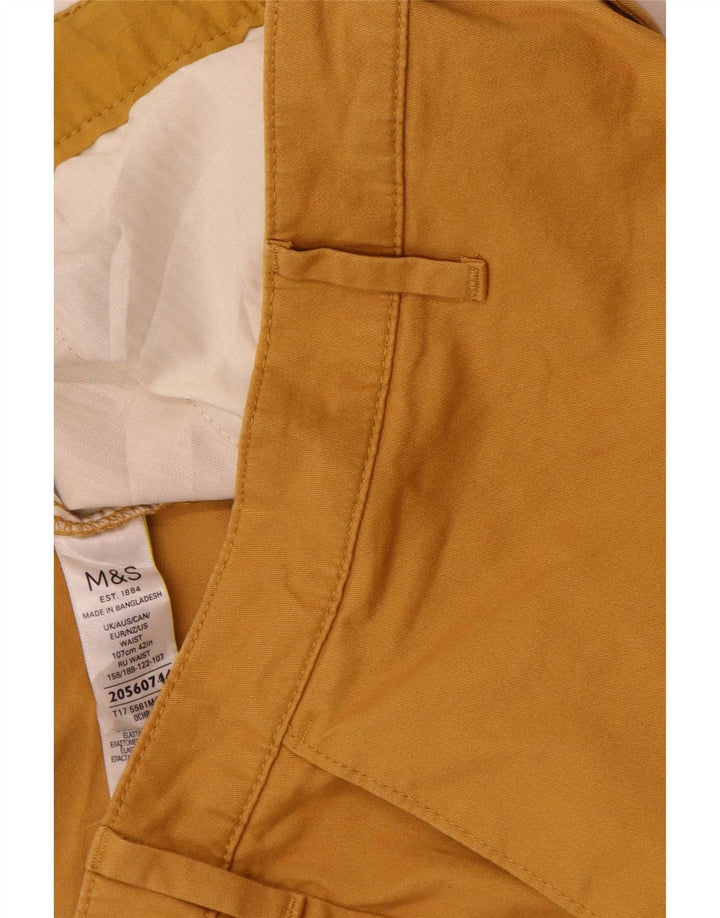 Marks & Spencer Herre Chino Shorts W42 2XL Beige Bomuld