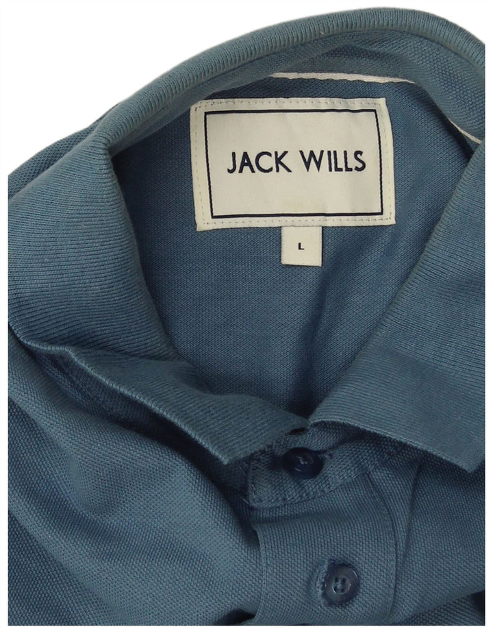 Jack Wills herre poloskjorte stor blå bomuld