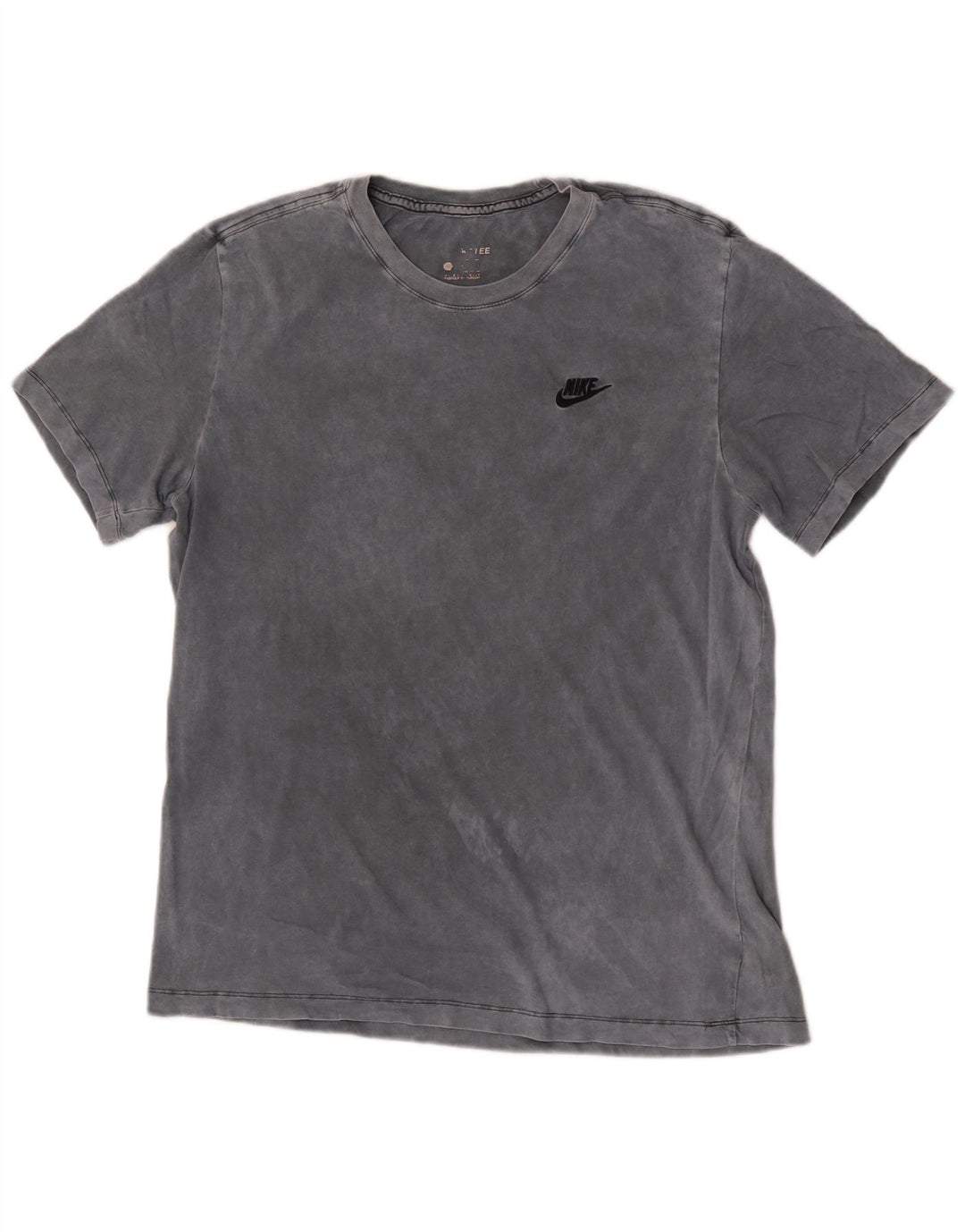Nike Herre T-shirt Top Stor Grå Tie Dye Bomuld