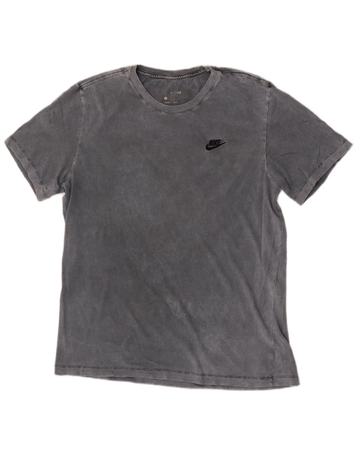 Nike Herre T-shirt Top Stor Grå Tie Dye Bomuld