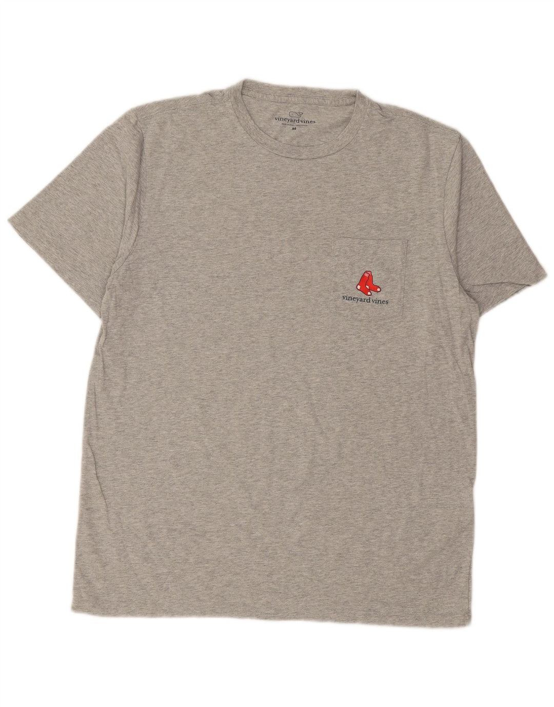 Vineyard Vines Herre grafisk T-shirt Top mellemgrå bomuld
