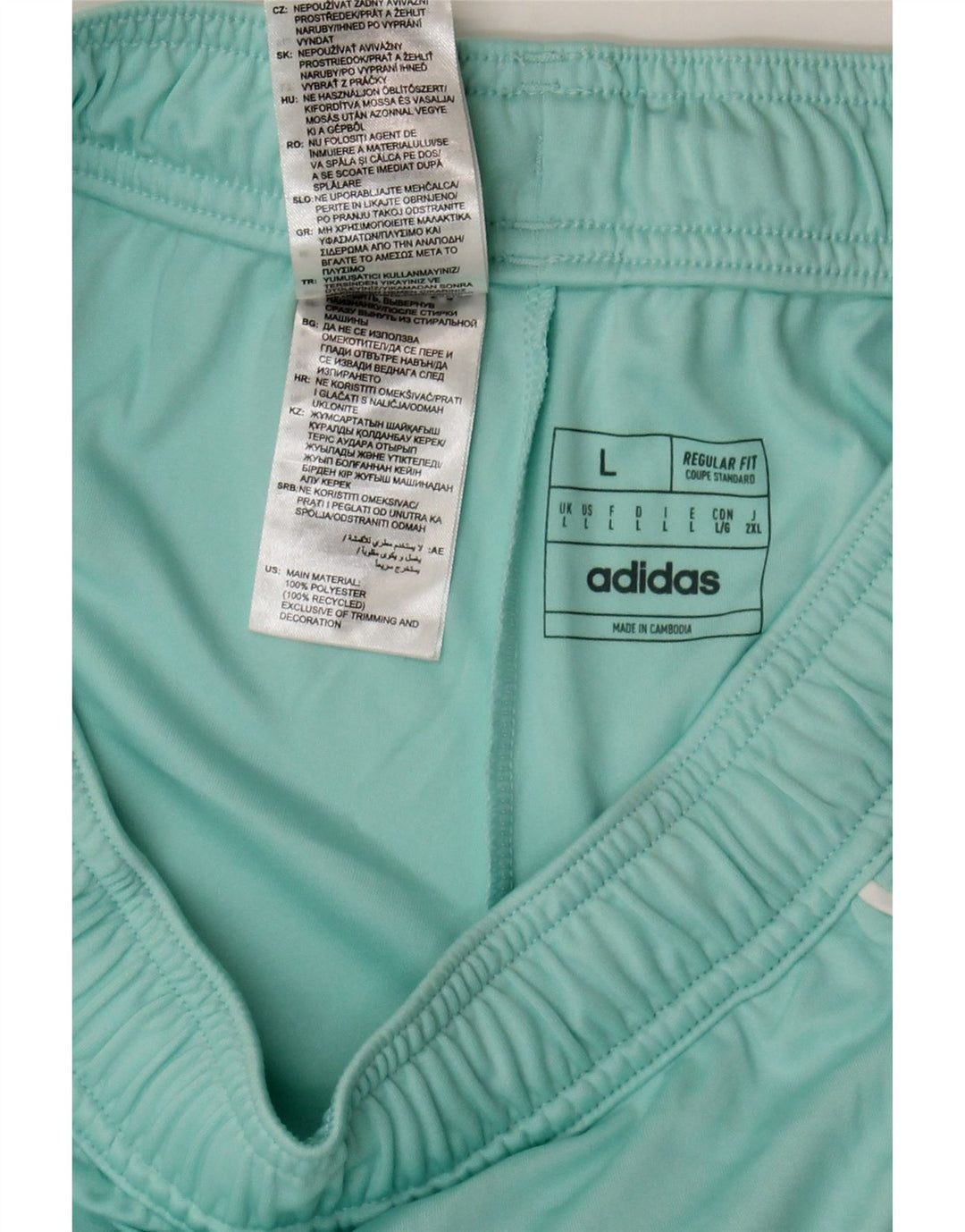 Adidas Herre Aeroready Regular Fit Sportshorts Stor turkis polyester