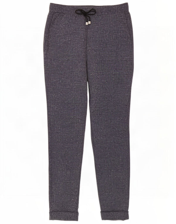 Marks & Spencer Dame Slim Casual Bukser UK 8 Small W26 L27 Blue Flecked