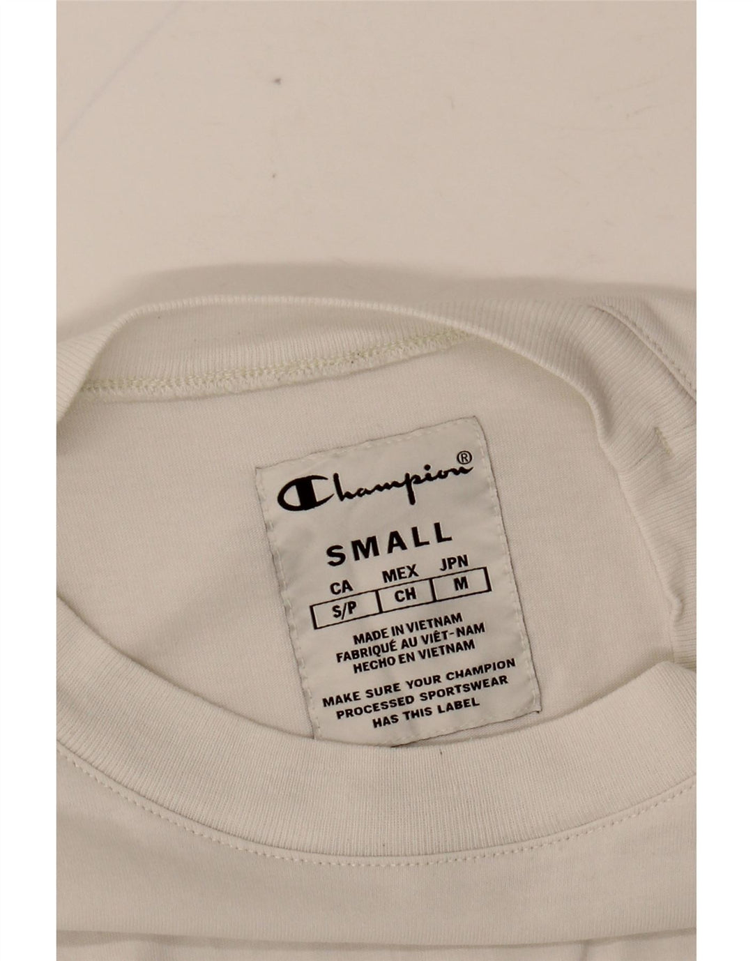 CHAMPION Herre T-Shirt Top Lille Hvid