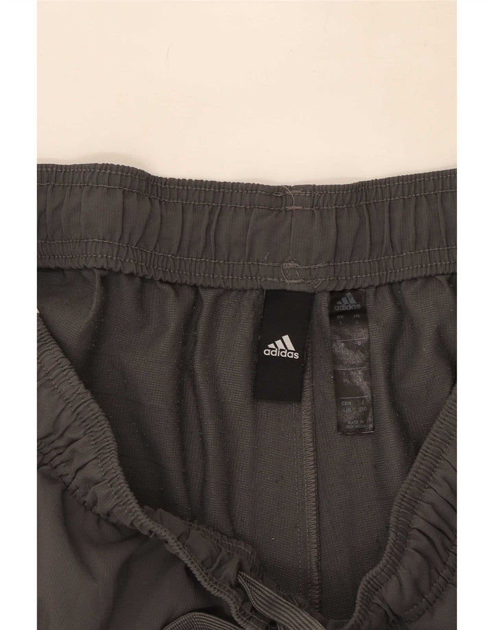Adidas Sportsshorts til mænd, store grå polyester