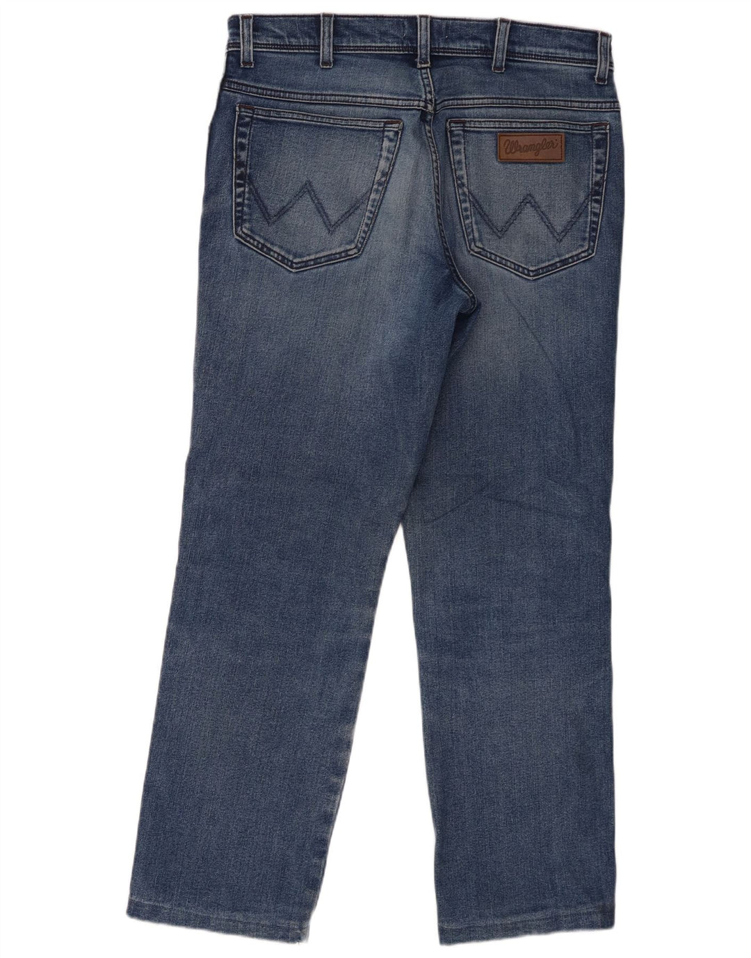 Wrangler Herre Texas Straight Jeans W34 L29 Blå Bomuld
