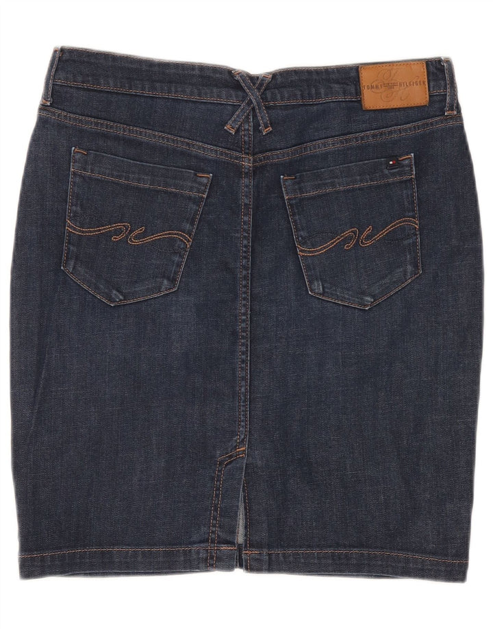 Tommy Hilfiger Dame Denim Nederdel US 6 Medium W30 Marineblå Bomuld