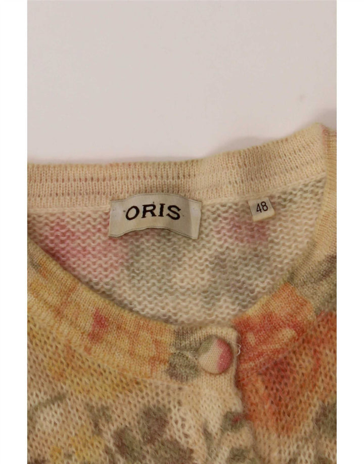 Oris dame cardigan sweater IT 48 XL Flerfarvet blomster