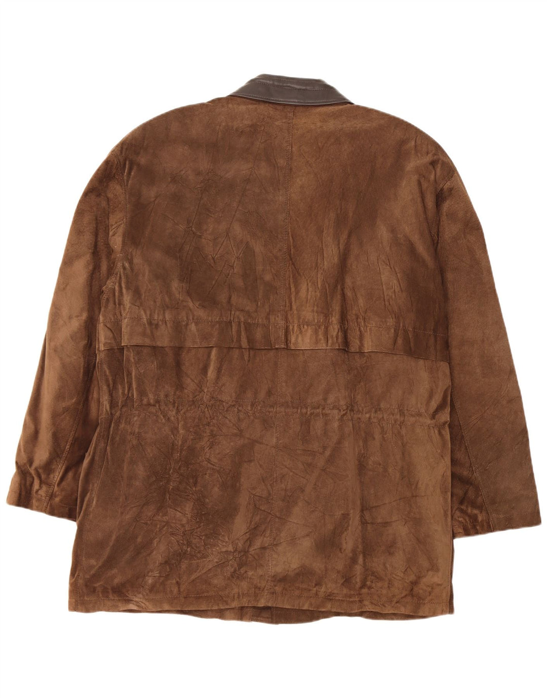 Vintage herre ruskindsjakke IT 54 XL brunt læder
