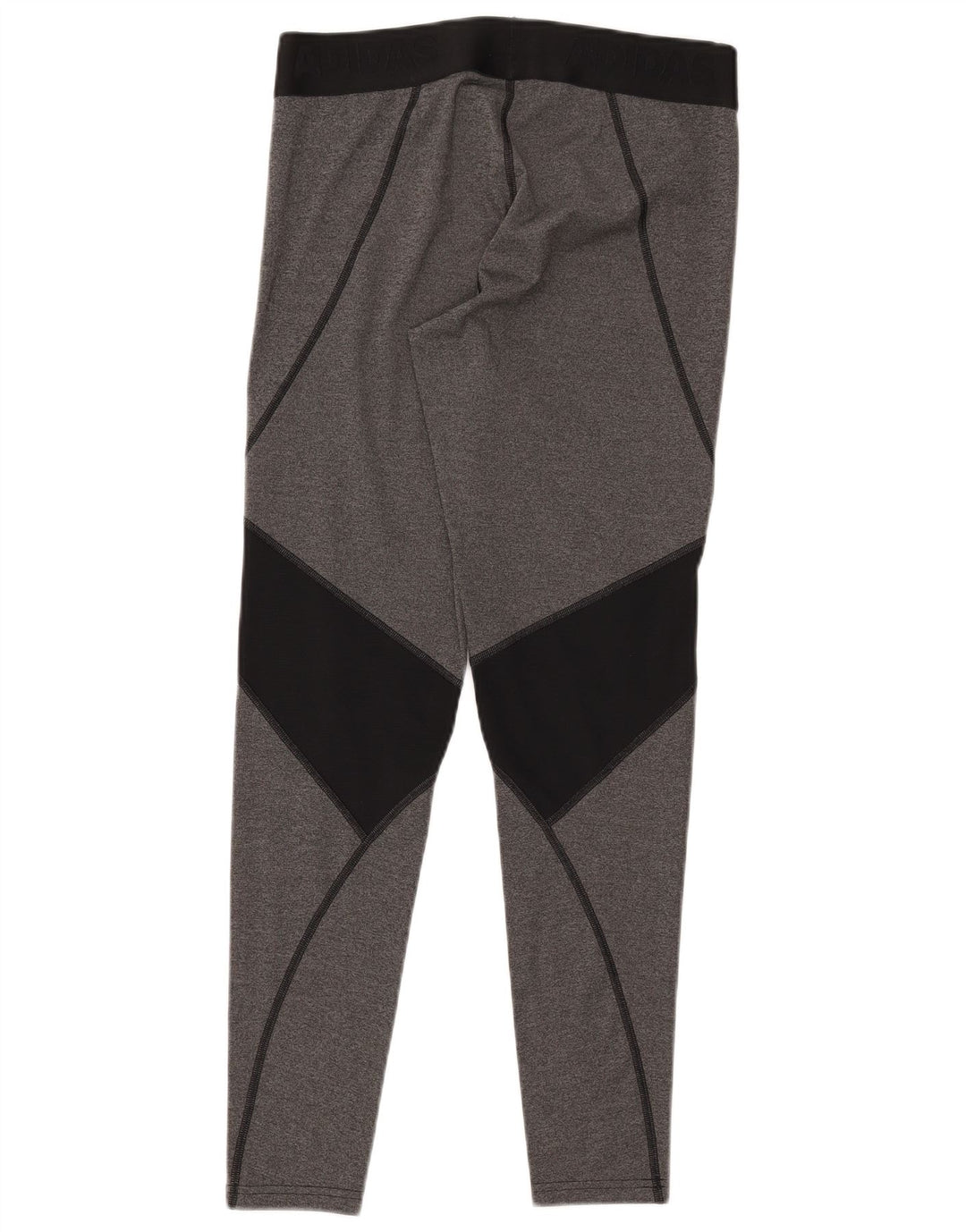 Adidas Womens Climacool Grafiske Leggings UK 16/18 Large Grey Colourblock
