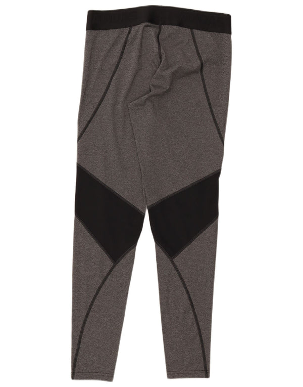 Adidas Womens Climacool Grafiske Leggings UK 16/18 Large Grey Colourblock