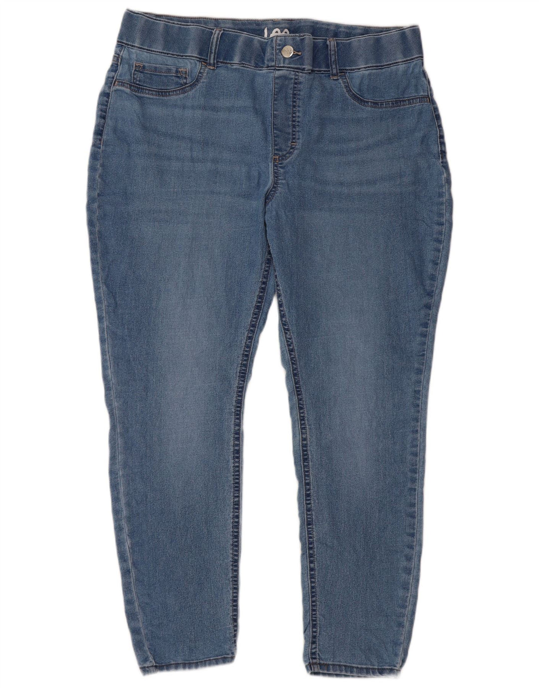 LEE Dame Skinny Jeans XL W38 L27 Blå Bomuld
