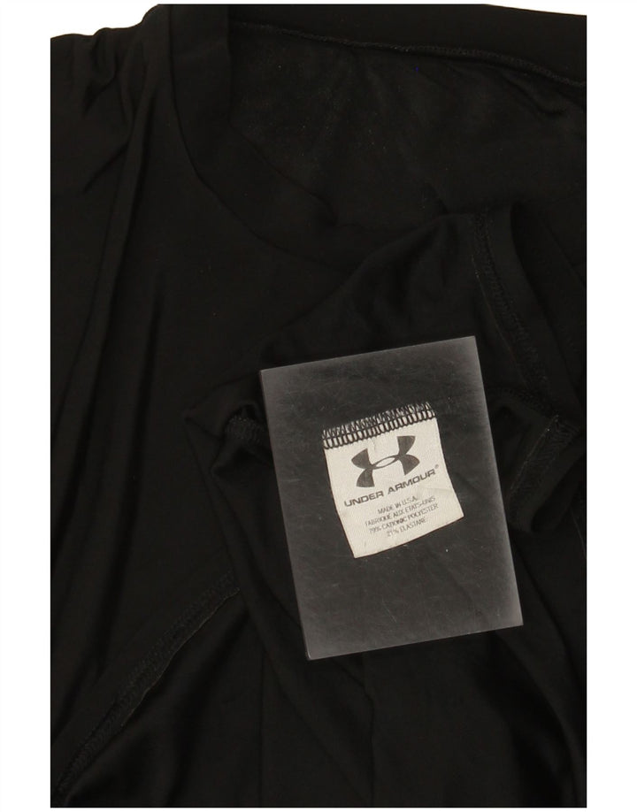 Under Armour Herre T-Shirt Top Lille Sort Bomuld