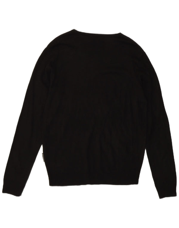 French Connection Herre Boat Neck Jumper Sweater Medium Sort Akryl