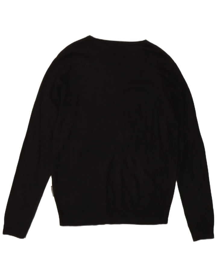 French Connection Herre Boat Neck Jumper Sweater Medium Sort Akryl