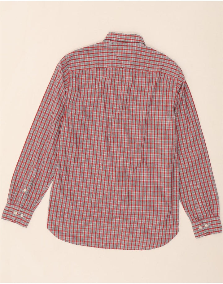 TOMMY HILFIGER Mens Regular Fit Shirt Small Red Check Cotton Vintage Tommy Hilfiger and Second-Hand Tommy Hilfiger from Messina Hembry 