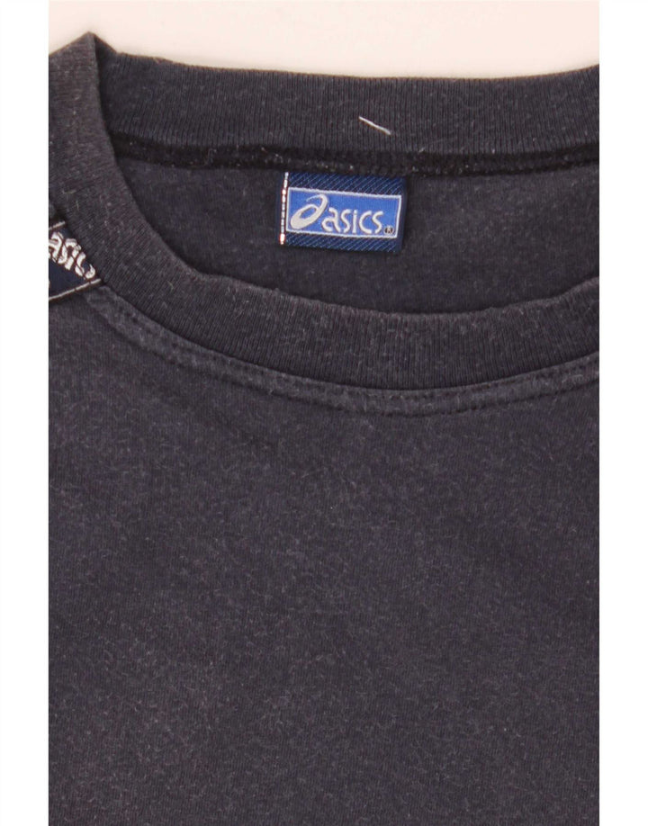 Asics Herre grafisk T-shirt Top Medium Marineblå Bomuld