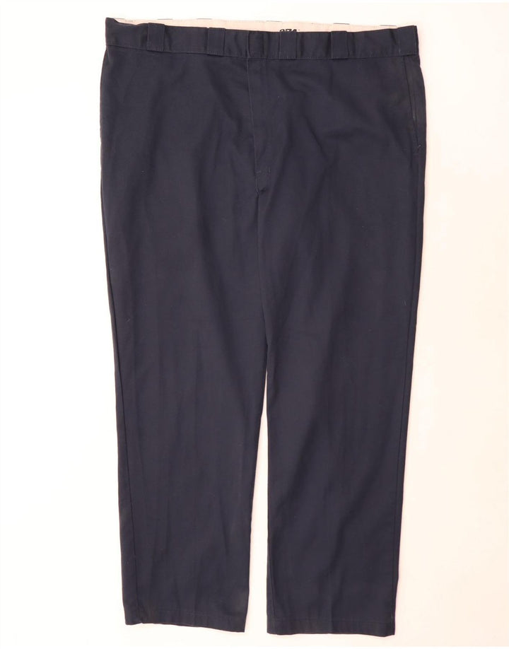 Dickies Herre 874 Straight Chino Bukser W46 L32 Marineblå Polyester