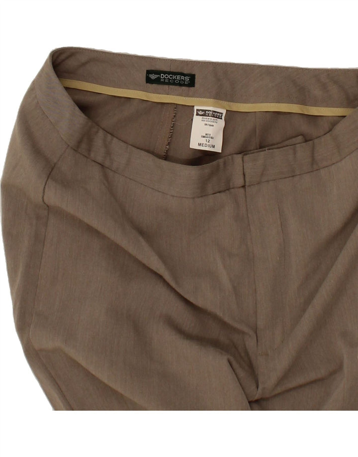 DOCKERS Womens Tapered Casual Trousers US 12 Large W32 L30 Grey Polyester Vintage Dockers and Second-Hand Dockers from Messina Hembry 