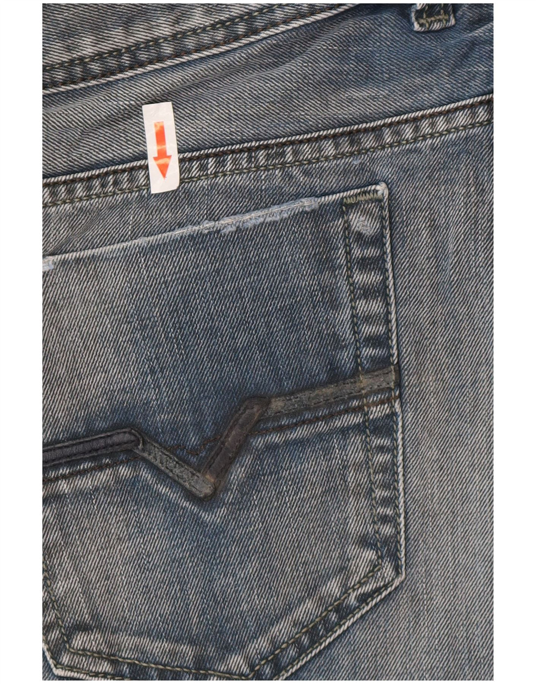 Diesel Straight Jeans til mænd W33 L34 Blå Bomuld