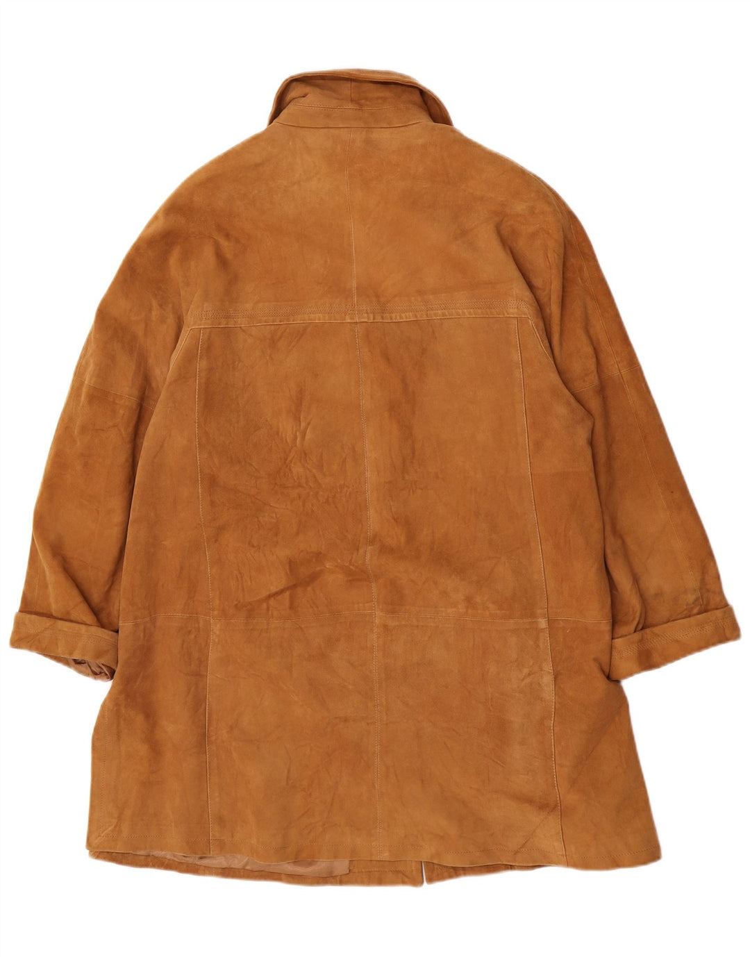 Forester Dame Oversized Overfrakke IT 48 XL Brunt Læder