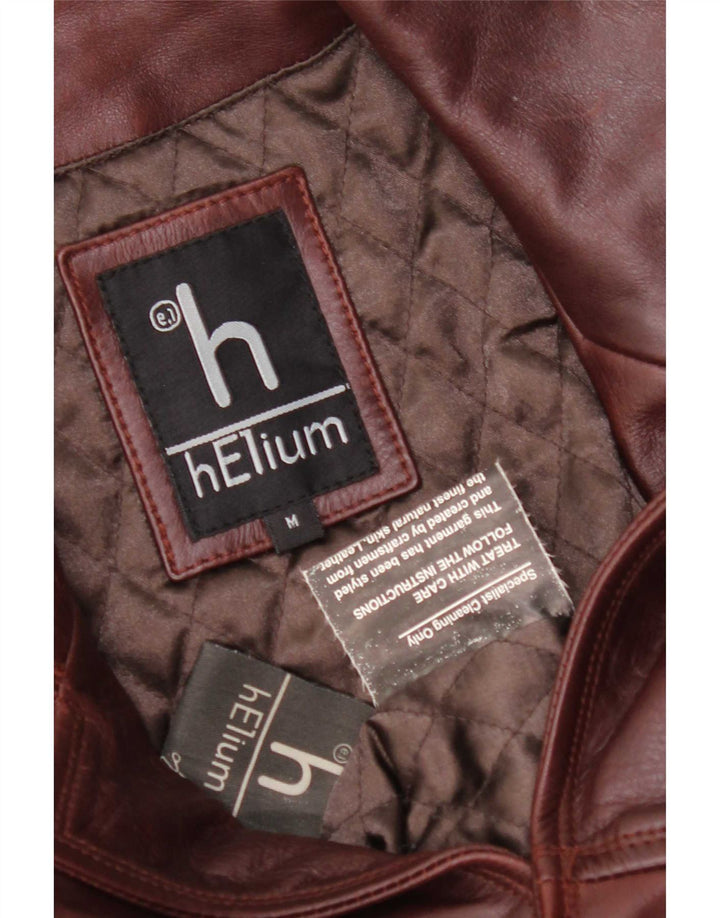 Helium Herre Læderjakke UK 38 Medium Brun